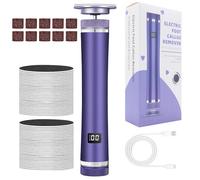 Electric Foot Callus Remover, Adjustable 12-Speed Heel Scraper, 2-in-1 Grinding Tool, Rechargeable with Display, Compact Ideal for Men Women Athlete Elderly Home Pedicure Salon Spa