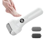 Electric Foot Callus Remover - Rechargeable Heel Dead Skin Grinder | Intelligent Sensing With 3 Grinding Heads For Smooth Heels Home Spa Travel And Daily Foot Routine