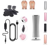 Electric Foot Callus Remover, Rimozione Calli Elettrica Senza Dolore Con 60 Dischi Abrasivi, Lucida Delicatamente E Rapidamente I Calli Morti, Duri E Screpolati Per Un Risultato Liscio (grigio)