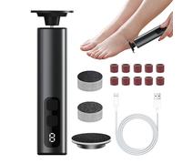 Electric Foot Callus Removers, 2-in-1 Callus Remover, Feet Pedicure Tools with Sandpaper Discs & Grinding Heads, 9 Speeds for Dead Cracked Hard Skin, Size: 5.94x1.22x1.22 inches