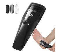 Electric Foot File, Adjustable Rough Skin Remover, Rechargeable Pedicure Tool Auxiliary Light, Ergonomic Foot Rasp, Portable Compact Design, for Men Women Travel Dormitory Use, 180g White Black Silver