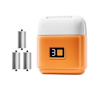 Electric Foot File Rechargeable, Three Head Foot Scrubber, Powerful Callus Remover, Smooth & Exfoliate Feet, Pedicure Care Tool, for Home Spa and Foot Grooming