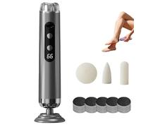 Electric Foot File Remover Callus,Cordless Foot Sander with 5 Speeds，gray