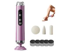 Electric Foot File Remover Callus,Cordless Foot Sander with 5 Speeds，purple