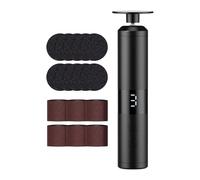 Electric Foot Grinder - 6.69 Inch Rechargeable Pedicure Tool | Foot Polisher Machine - Three Speed Hard Skin Removal Portable Cordless Bedroom Travel Smooth Feet Care