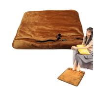 Electric Foot Heating Pad, Heated Foot Rest, Foot Rest Warmer, Heated Foot Cushion, 40x40 cm, Portable Heated Foot Rest for Men and Women with Adjustable Heating Levels