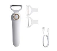 Electric Fruit Peeler,Handheld Electric Vegetable Peeler,Cordless 3 Blade Electrics Peeler,Multifunctional Automatic Fruit Skin Remover For Potatoes, Apples, Carrots (1pcs)
