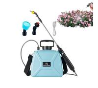 Electric Garden Sprayer, 5l Electric Backpack Water Sprayers, Adjustable Mist Nozzle Spraying Tool with Telescopic Wand Shoulder Strap for Outdoor Lawn Patio Yard Window Cleaning Pool Car