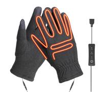 Electric Gloves Heated, Temperature Settings Warm, Touch Screen Compatible | Heating Gloves for Ski Snowboard Winter Outdoor Sports Men Women Cycling Hiking Hunting Fishing Motorcycle Running