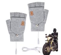 Electric Gloves - Rechargeable Heated Gloves | Touchscreen Removable Winter Warm, Men Running Heated Fingerless Glove For Cold Weather Home Office Sports Fishing Driving Cycling Skiing Riding
