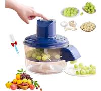 Electric Grape Peeling Machine,Automatic Small Fruit Garlic Peeler Machine Cherry Tomato Garlics Peeler Skin Remover Tool,Commercial Fruit Skin Remover for Plum Loquat,Garlic & More (Blue)