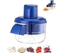 Electric Grape Peeling Machine, Automatic Small Fruit Tomato Peeler Tool, Electric Garlic Peeler Machine, One-Click Operation, Easy to Clean, for Grape, Garlics And Tomato (Blue)