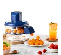 Electric Grape Peeling Machine, Automatic Small Fruit Tomato Peeler Tool Garlic Peeler Machine,Rechargeable Commercial Smart Fruit Machines for Grapes, Garlic, Tomato, Cherry (Blue)