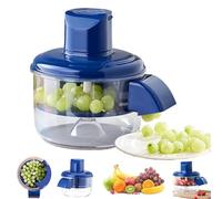 Electric Grape Peeling Machine, Small Fruit Tomato Peeler Tool, Rechargeable Home Kitchen Aid Peeler, for Grapes, Cherry, Tomatoes (Blue)