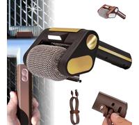 Electric Grill Cleaner Bristle Free, Spinning BBQ Grill Brush, BBQ Power Brush for Grill Cleaning, Rechargeable Grill Tool with 350 RPM Stainless Steel Roller (Black)