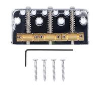 Electric Guitar Bridge, 3 String Through Design, Retro Double Coil Electric Guitars, Silver, for Professional Musicians, Home Entertainment, Studio Recording