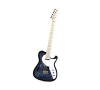 Electric Guitar Chitarra Elettrica A Corpo Cavo Con Foro F Singolo Full Size(Black)