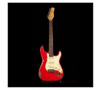 Electric Guitar Chitarra Elettrica Vintage Professionale A Sei Corde Dimensioni Standard(Red)