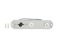 Electric Guitar Control Plate, Metal Replacement, Low Noise Silver - Durable Material, Easy Installation, Improved Sound Quality