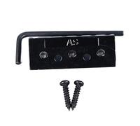 Electric Guitar Locking Nut | 42mm Metal String Nut with Screws & Wrench | Secure Strings for Electric Guitars/Bass/DIY Repair | Helps Avoid Slipping & Improves Tuning (Nera)