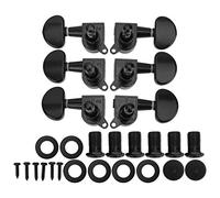 Electric Guitar Locking Tuners | 6 Chrome - Plated String Heads for Steel Strings | Quick & Accurate Tuning for Guitar/Bass | Includes Screws, Sockets, Washers