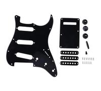 Electric Guitar Pickguard 1 Set SSS Chitarra Elettrica Battipenna Piastra Posteriore Pickup Manopole Per St SQ