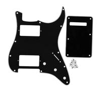 Electric Guitar Pickguard Per battipenna per chitarra elettrica HH, piastra antigraffio, piastra posteriore e viti, 11 fori(3Ply A)