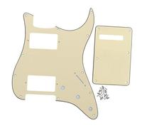 Electric Guitar Pickguard Per battipenna per chitarra elettrica HH, piastra antigraffio, piastra posteriore e viti, 11 fori(3Ply B)