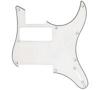 Electric Guitar Pickguard, SSH Single Single Humbucker Scratch Plate, Standard ST Style Replacement Guard(Wit)