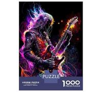 Electric Guitar Player 1000 Pezzi Bundle Puzzle Puzzle Classico Cartone Spesso - Ragazzi 12-18 Anni, Allenamento Logico, Ottimo Regalo Per Gli Amanti Dei Puzzle 52x38cm/1000pcs