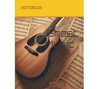 Electric Guitar Sheet Music Notebook - Designed for rock and electric guitar players,8.5" x 11" 130 Pages