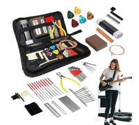 Electric Guitar Toolkit, Ideal Guitar Repair Kit, String Change Kit Withportable and Organized Design for Maintaining or Repairing Stringed Instruments, 1 Set
