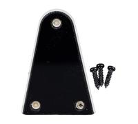 Electric Guitar Truss Rod Plate Plastic Sturdy Lightweight Truss Rod Cover Plate Black Portable Musician Gear (GR50)