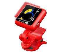 Electric Guitar Tuner LCD Display - High Sensitivity Tool | | Rechargeable Clip On Digital Acoustic Guitar Bass Ukulele Violin Tuning Device Instrument Accessory Precision Sensor