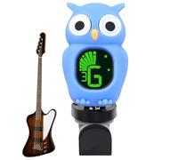 Electric Guitar Tuner - Professional Chromatic Tuner Clip, Guitar Tuner Clip, Cartoon Owl Ukulele Tuner, Acoustic Guitar Tuner with LCD Display for Guitar, Bass, Ukulele, Violin