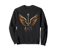 Electric Guitar with Wings Music Lover Rock And Roll Felpa