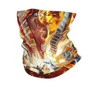 Electric Guitars Rock Music Flames Light Abstract Uomo Donna Cerchietto per Capelli Traspirante Decorazione Facciale Stampato Headwrap per Escursionismo Adulto Pesca
