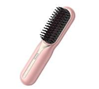 Electric Hair Straightening Brush - Heated Styling Comb | 26cm Size with Temperature Adjustment Function, Ceramic Coated Teeth with Heat Balance Design, Hair Styling Device for