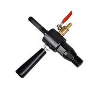 Electric Hammer Water Injector | Pure Copper Valve for Fast Water Flow & Particle Management | Water Drill Adapter for Concrete/Masonry/Renovation | 3 Handle Types, High Speed (Square Handle)