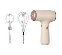 Electric Hand Mixer, Small Handheld Egg Beater with Double Whisk Heads, Compact Kitchen Mixer for Cream, Butter, Cheese, Dough, and Everyday Baking Tasks, 5.71x4.33 Inches