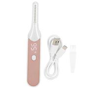 Electric Heated Eyelash Curler, Wireless USB Rechargeable Lash Curler with Digital Display, 360° Curling Effect 8s Fast Heat Up 4 Temperature Settings for Long Lasting Eye Makeup
