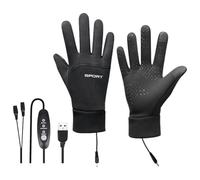 Electric Heated Gloves - USB Rechargeable Thermal Mittens, Touchscreen Warm Grip Wear, Multi-Level Heat Control Winter Hand Protection Gear | Outdoor Sports Cycling Ski Snow Camping Travel Driving