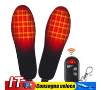 Electric Heated Insoles with Remote Control USB Rechargeable Feet Warmer (S) IT