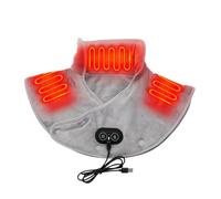 Electric Heated Neck Pad - Thermal 11.5in Polymer, Triple Intensity Interface, Personal Wellness Component, Professional Household Maintenance Equipment | Shoulder Wrap with Master Bedroom Management