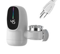 Electric Heating Faucet - Instant Hot Water Tap with LED Digital Display, 3-Second Fast Heating Hot and Cold Water Adapter | Kitchen, Bathroom, Restroom, RV, Hotel, Indoor Home Use