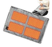 Electric Heating Pad, 23.62 x 11.81 Inch, USB Heated Blanket | 3 Heat Settings, 10W Portable Warmth, Double-Sided Faux Rabbit Plush For Bed, Sofa, Desk, Dorm, Workplace & Camping