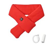 Electric Heating Scarf, Intelligent Electric Heating Scarf, Heated Scarf for Women Rechargeable, Electric Scarf Heated for Women, Electric Scarf (Red,Free Size)