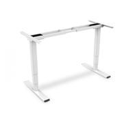 Electric Height Adjustable Desk Frame Dual motor, 3-stages, white