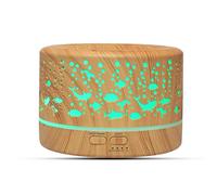 Electric Home Essential Oil Aroma Diffuser Ultrasonic Air Humidifier with LED Night Light Wood Grain Cool Mist Humidificador