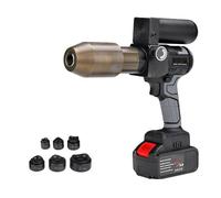 Electric Hydraulic Hole Saw, Hydraulic Hole Punching Tool, with Ф22-60mm Molds, Max Output Force 60KN, Stroke 22mm, for Aluminum Copper Plate Iron Alloy Stainless Steel